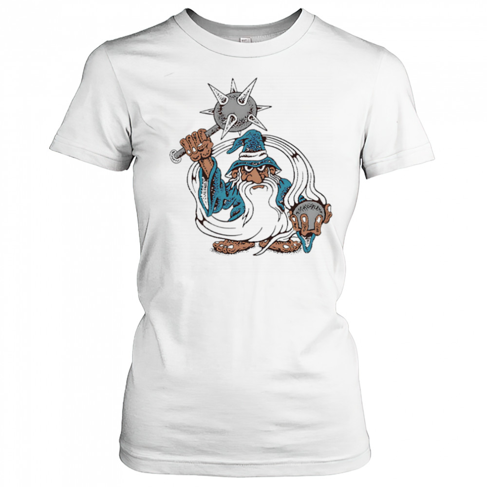Sorcery Dept holding a mace shirt Women's T-shirt