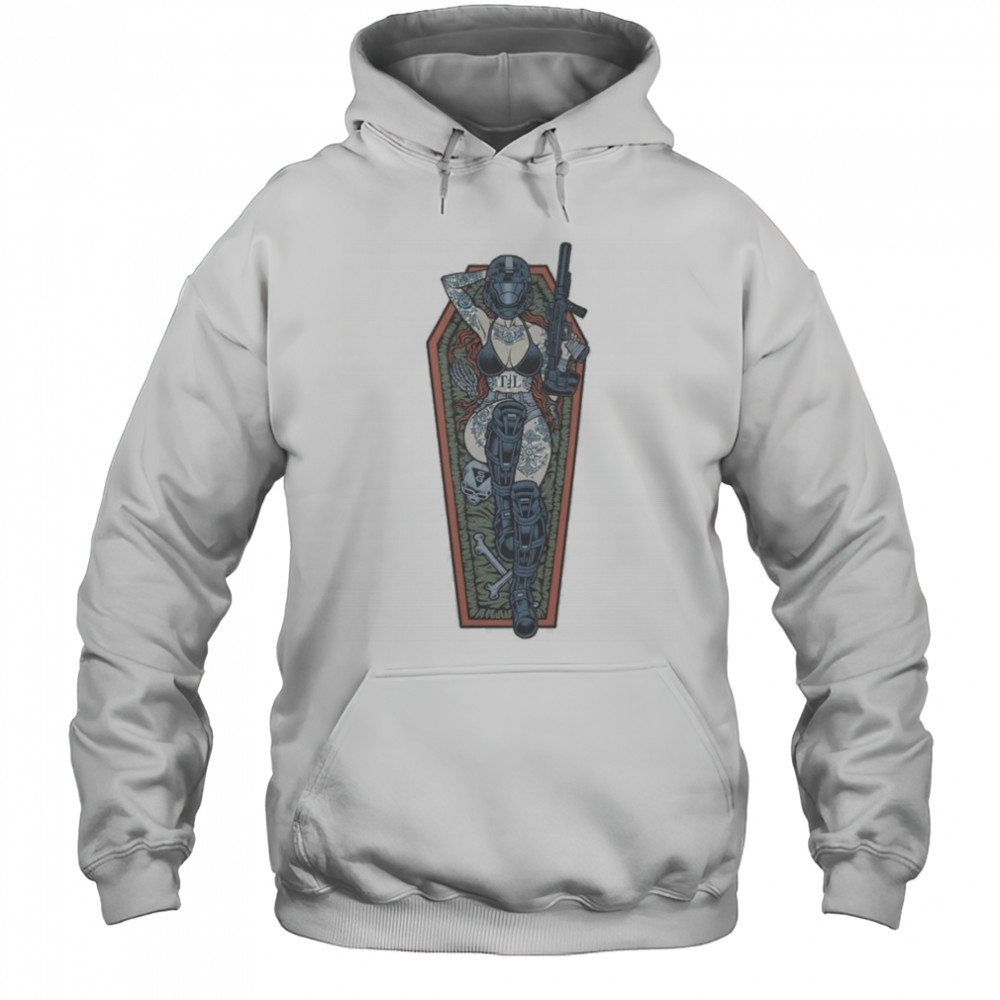 Space Siren Threat Llama T-shirt Hoodie