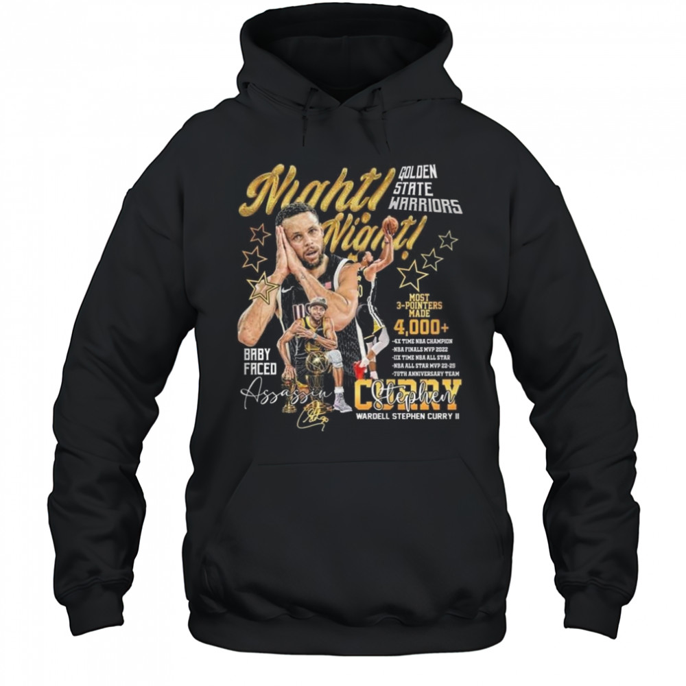 Stephen Curry x Golden State Warriors Night Night Baby Faced Assassin Shirt Hoodie