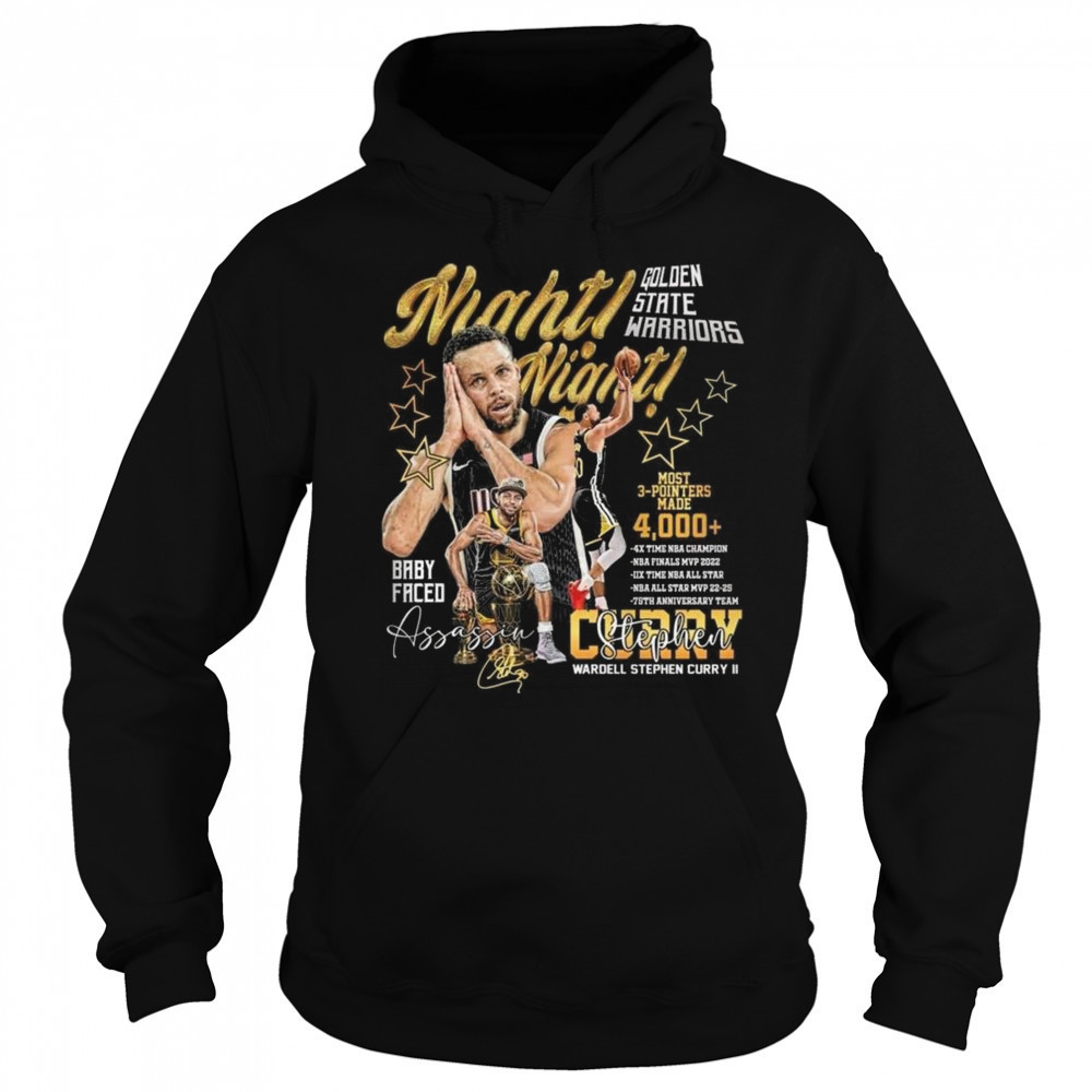 Stephen Curry x Golden State Warriors Night Night Baby Faced Assassin Shirt Sweatshirt