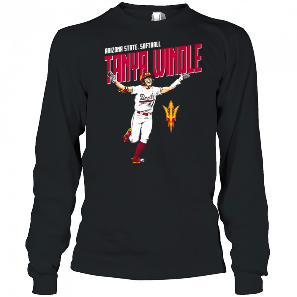 Tanya Windle Arizona State softball portrait shirt Long Sleeved