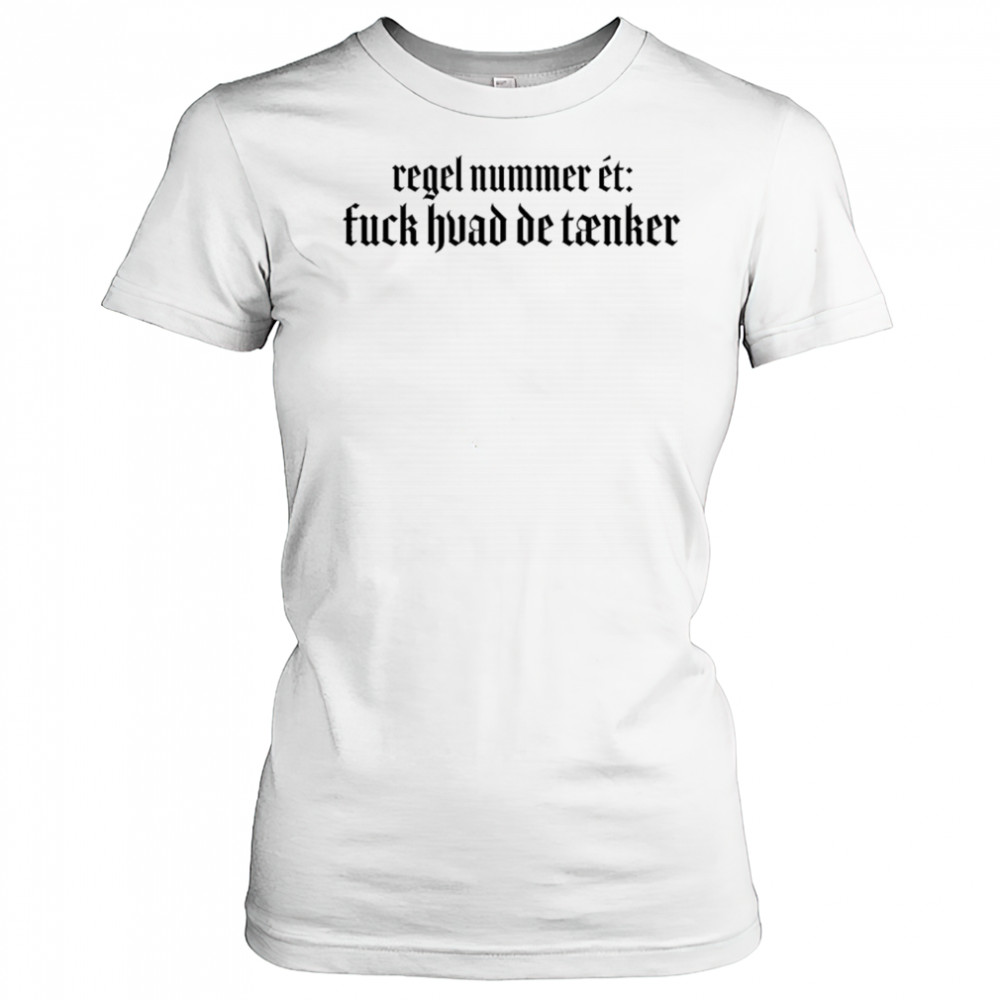Tessa Regel Nummer Èt Fuck Huad De Tanker T-shirt Women's T-shirt