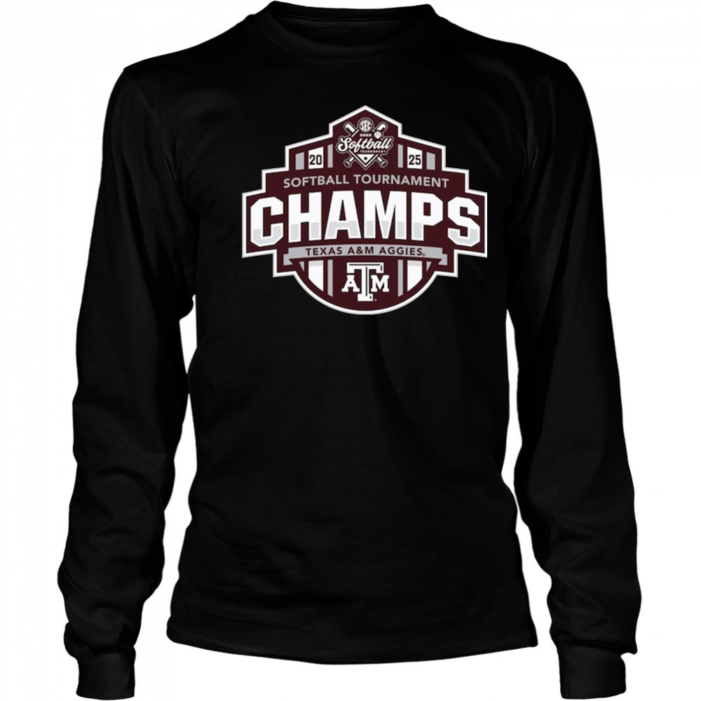Texas A&M Aggies SEC Softball Conference Tournament Champions Locker Room NCAA 2025 t-shirt Long Sleeved