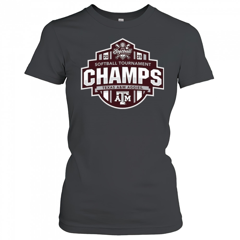 Texas A&M Aggies SEC Softball Conference Tournament Champions Locker Room NCAA 2025 t-shirt Women's T-shirt