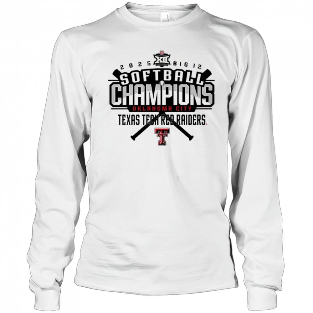Texas Tech Red Raiders Big 12 Softball Conference Tournament Champions Locker Room 2025 t-shirt Long Sleeved