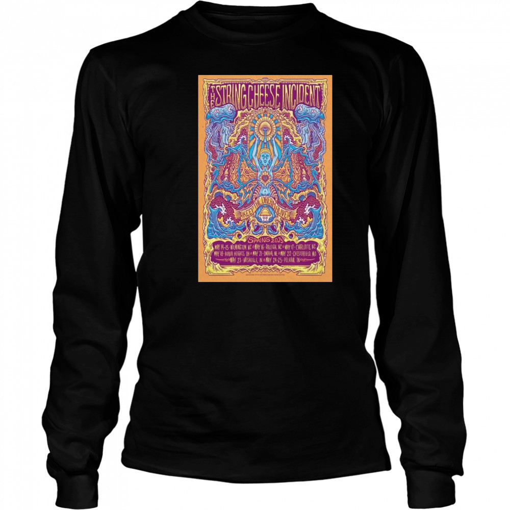 The String Cheese Incident Spring Tour 2025 t-shirt Long Sleeved