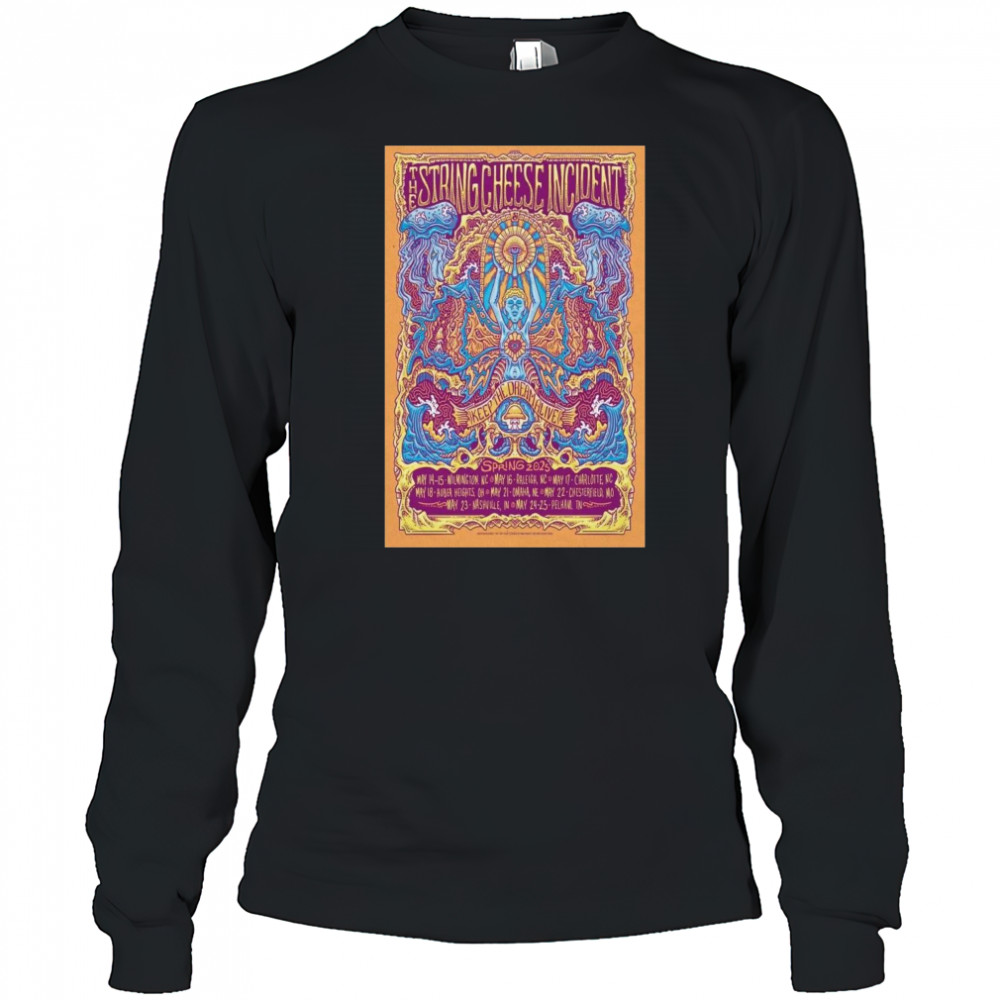 The String Cheese Incident Spring Tour 2025 t-shirt Long Sleeved