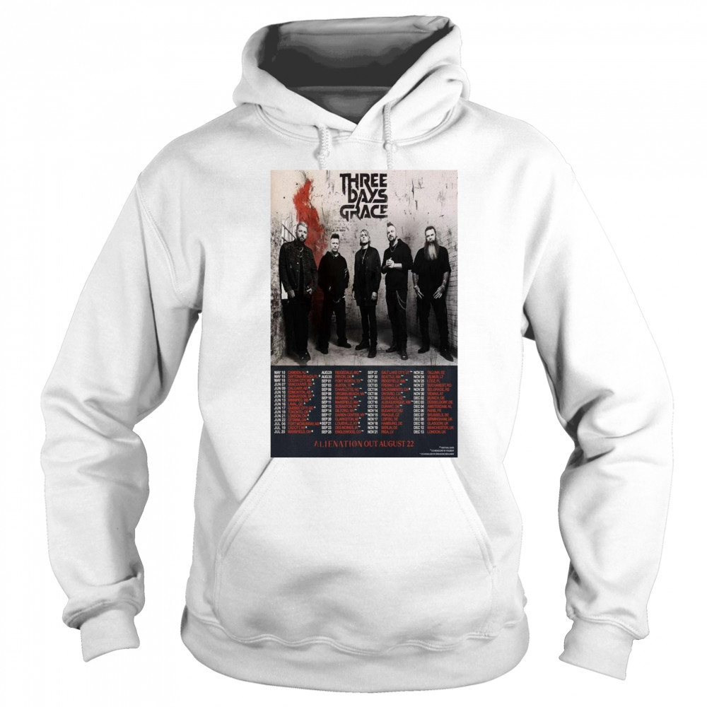 Three Days Grace ALIENATION Out August 22 Tour t-shirt Sweatshirt