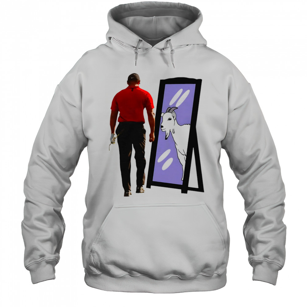 Tiger Woods Goat mirror shirt Hoodie