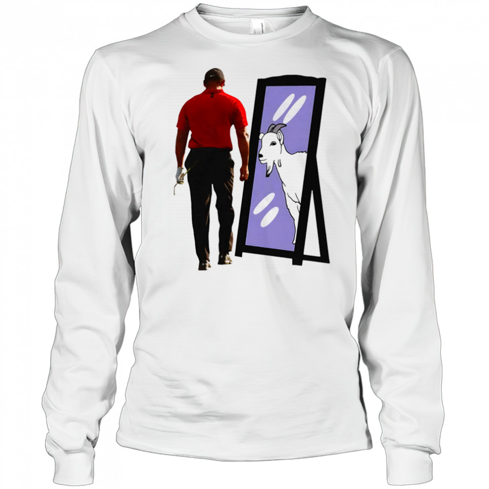 Tiger Woods Goat mirror shirt Long Sleeved