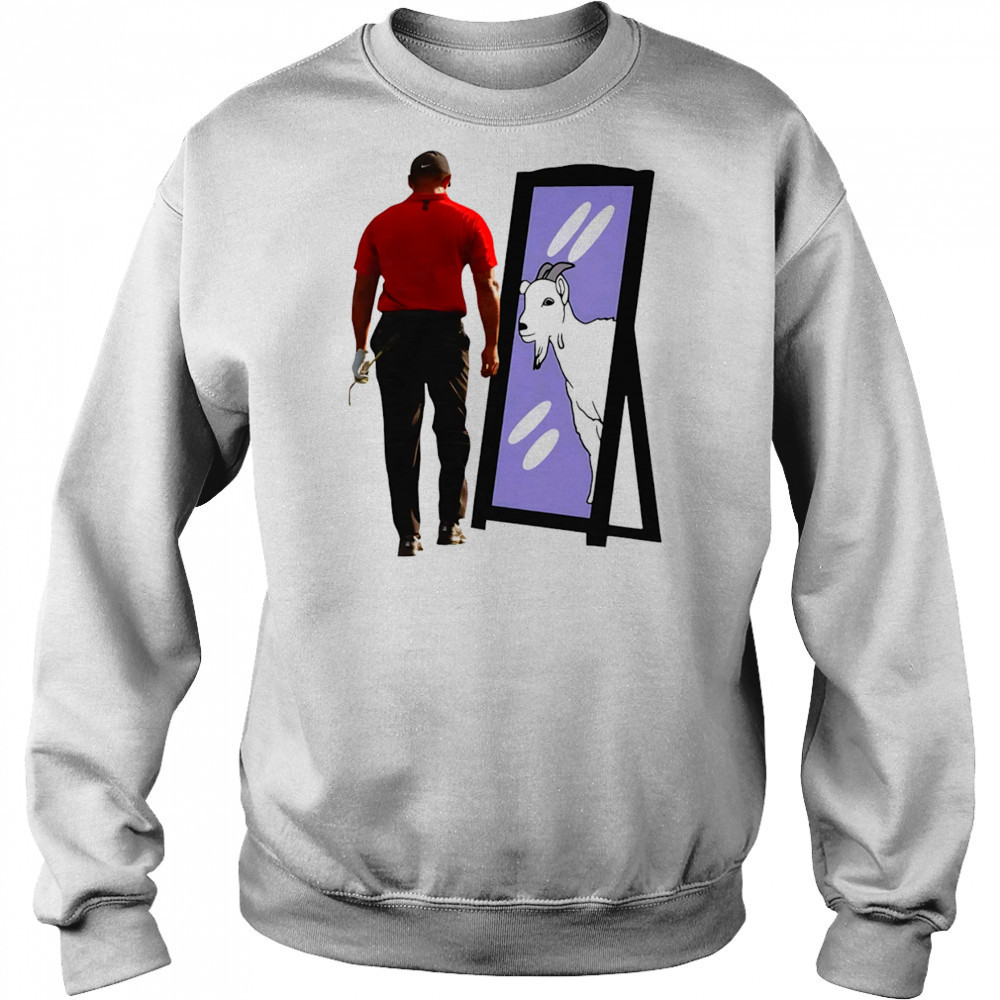 Tiger Woods Goat mirror shirt Hoodie