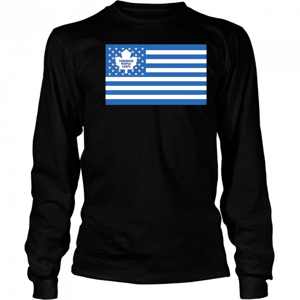 Toronto Maple Leafs American flag shirt Long Sleeved