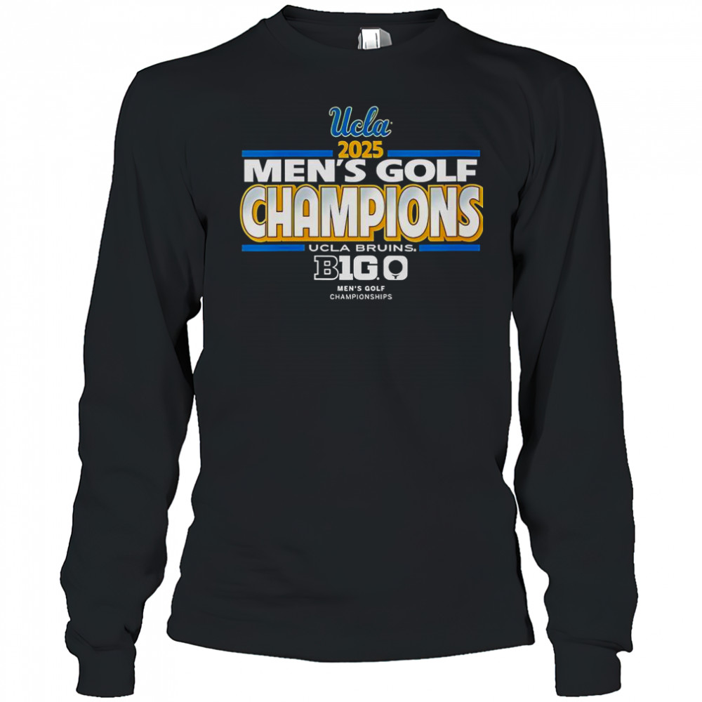 UCLA Bruins Men’s Golf Big Ten Champs 2025 Tournament T-Shirt Long Sleeved