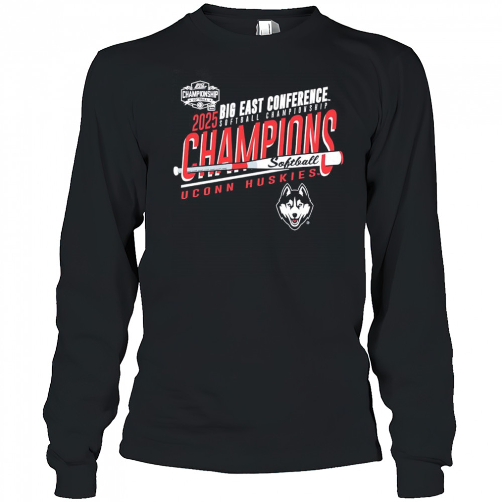 UConn Huskies 2025 Big East Softball Champions shirt Long Sleeved
