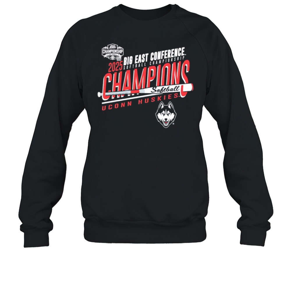 UConn Huskies 2025 Big East Softball Champions shirt Sweatshirt