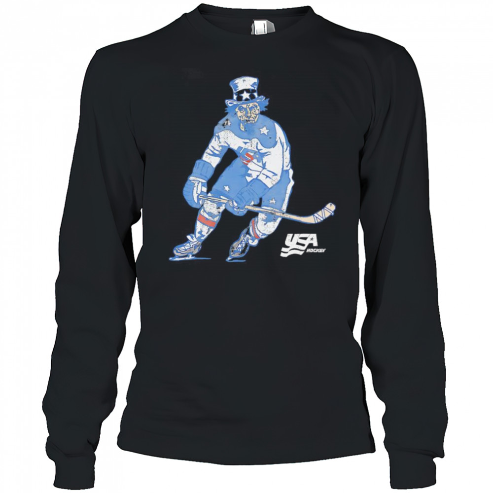 USA hockey Uncle Sam shirt Long Sleeved