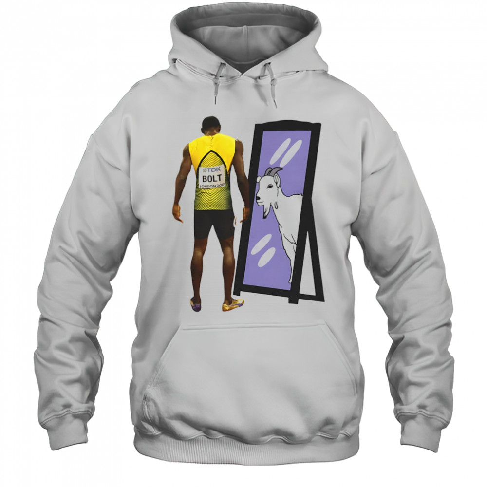 Usain Bolt Goat mirror shirt Hoodie