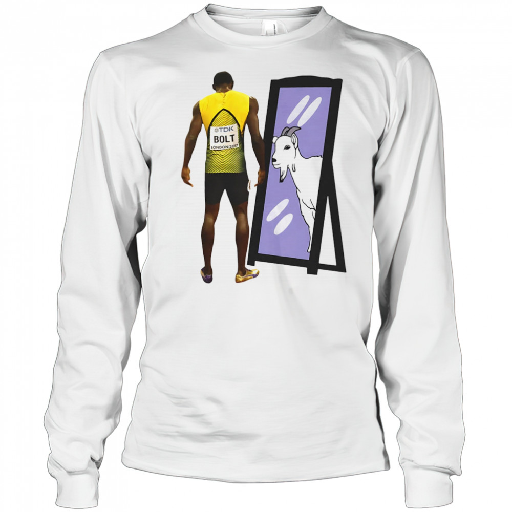 Usain Bolt Goat mirror shirt Long Sleeved