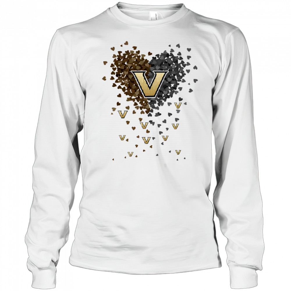 Vanderbilt commodores heart explosion shirt Long Sleeved