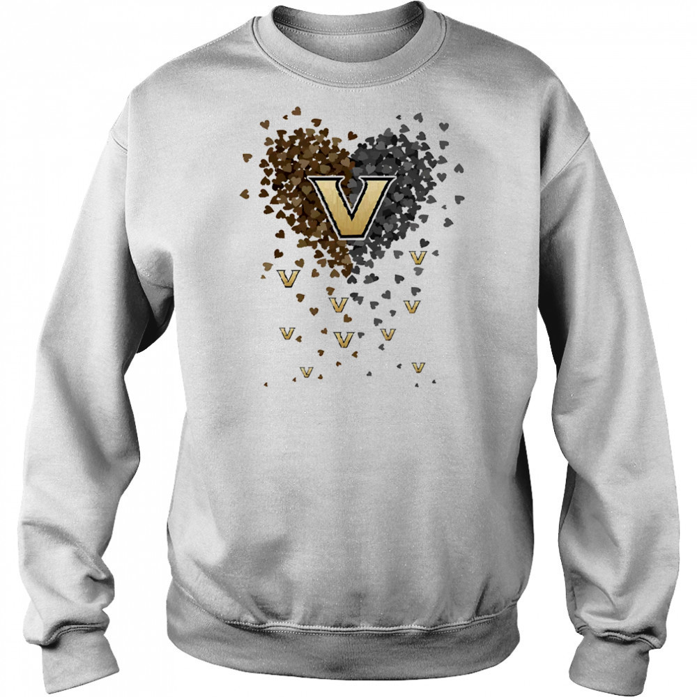Vanderbilt commodores heart explosion shirt Hoodie