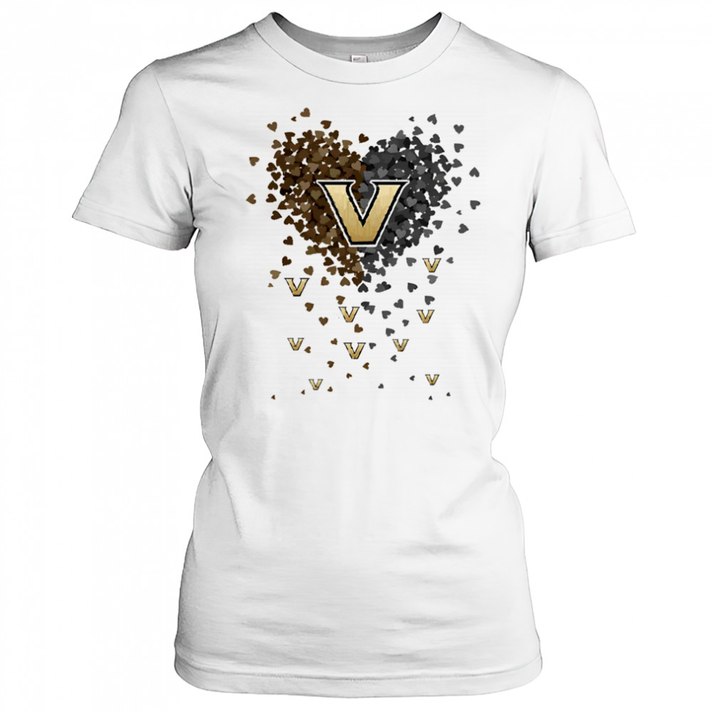 Vanderbilt commodores heart explosion shirt Women's T-shirt