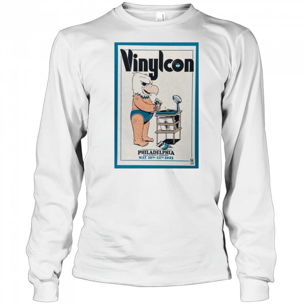 VinylCon Philadelphia May 10 – 11 2025 Poster Tour Shirt Long Sleeved