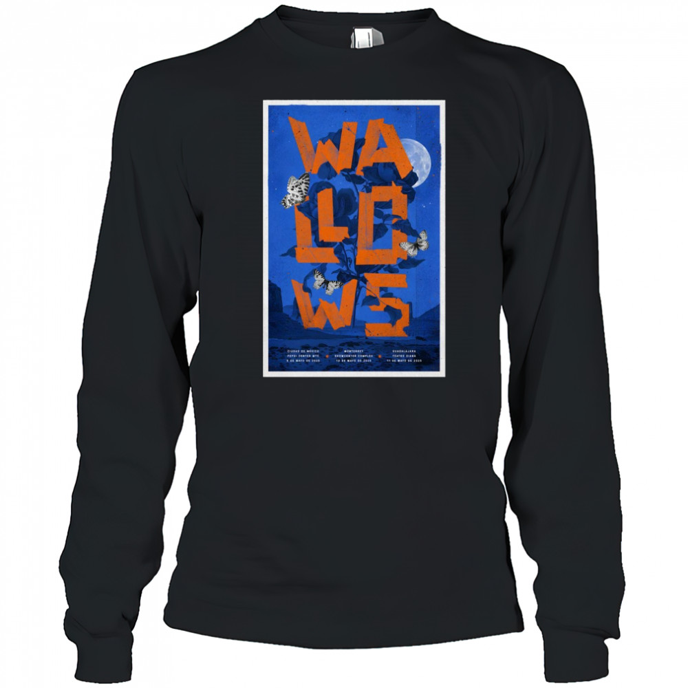 Wallows World Tour May 9-10-11 2025 Pepsi Center Wtc Showcenter Complex Teatro Diana t-shirt Long Sleeved