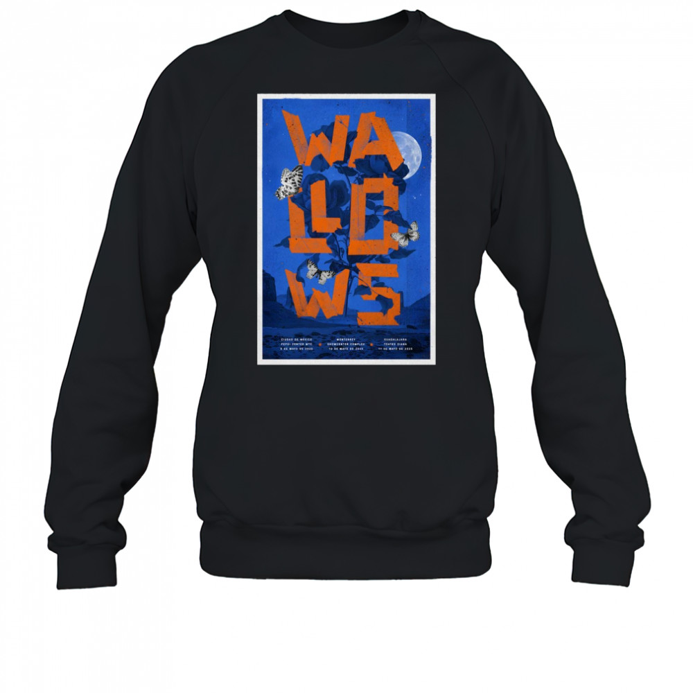 Wallows World Tour May 9-10-11 2025 Pepsi Center Wtc Showcenter Complex Teatro Diana t-shirt Sweatshirt