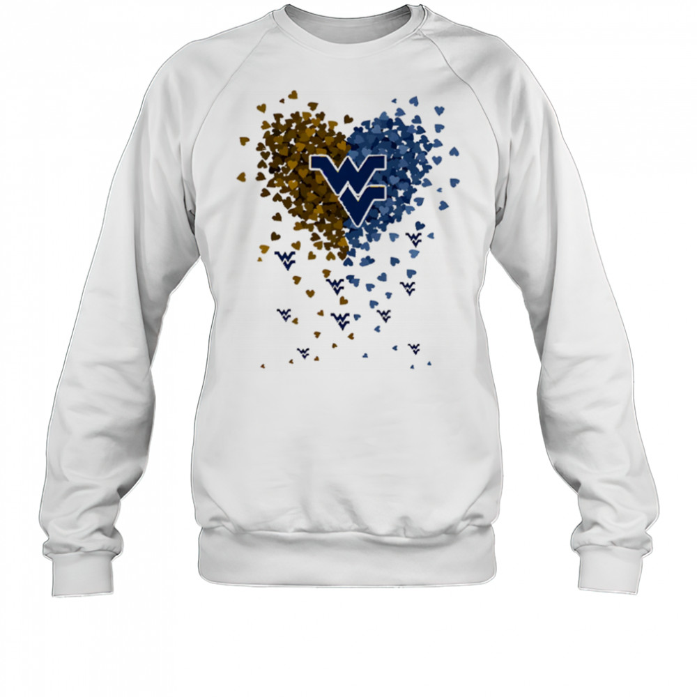 West Virginia mountaineers heart explosion shirt Sweatshirt