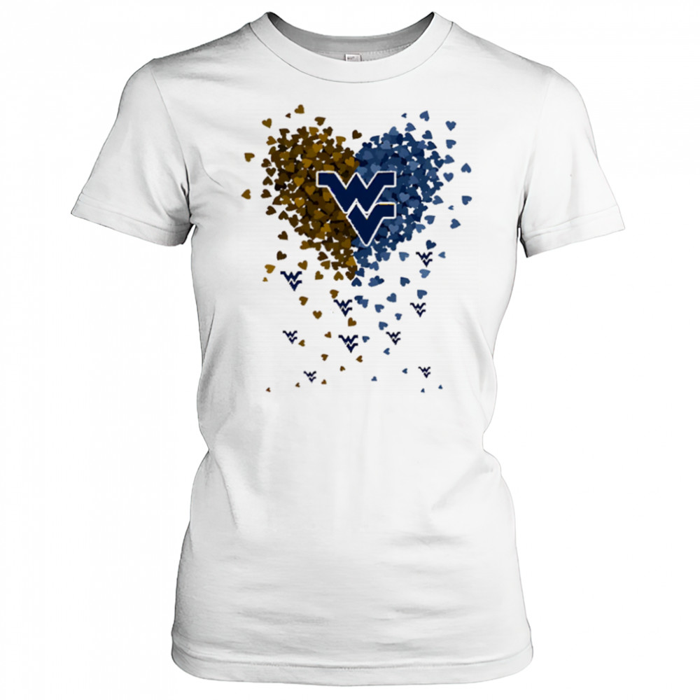 West Virginia mountaineers heart explosion shirt Women's T-shirt