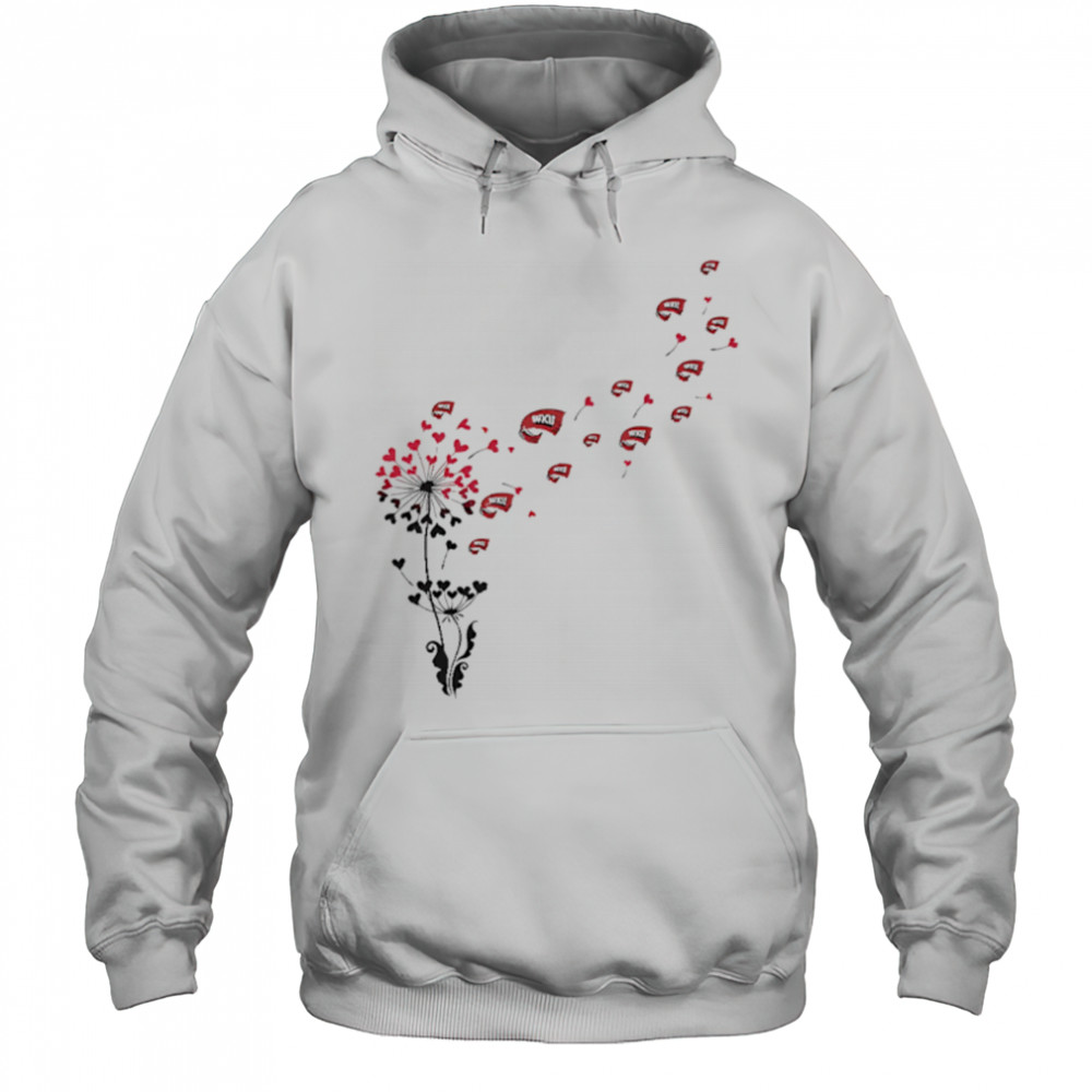 Western Kentucky hilltoppers heart dandelion shirt Hoodie