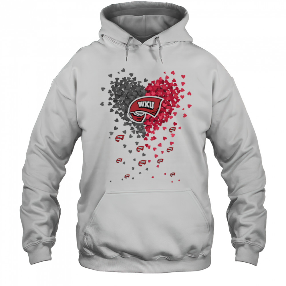 Western Kentucky hilltoppers heart explosion shirt Hoodie