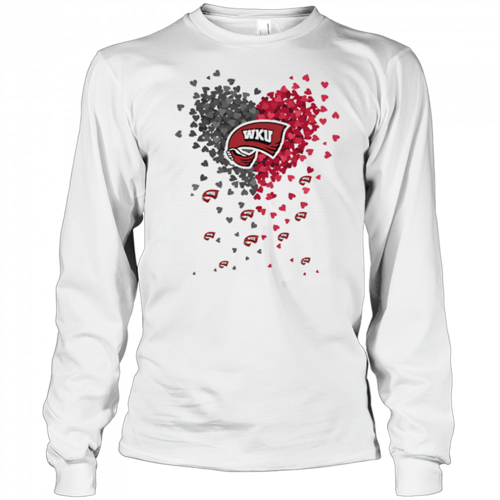 Western Kentucky hilltoppers heart explosion shirt Long Sleeved