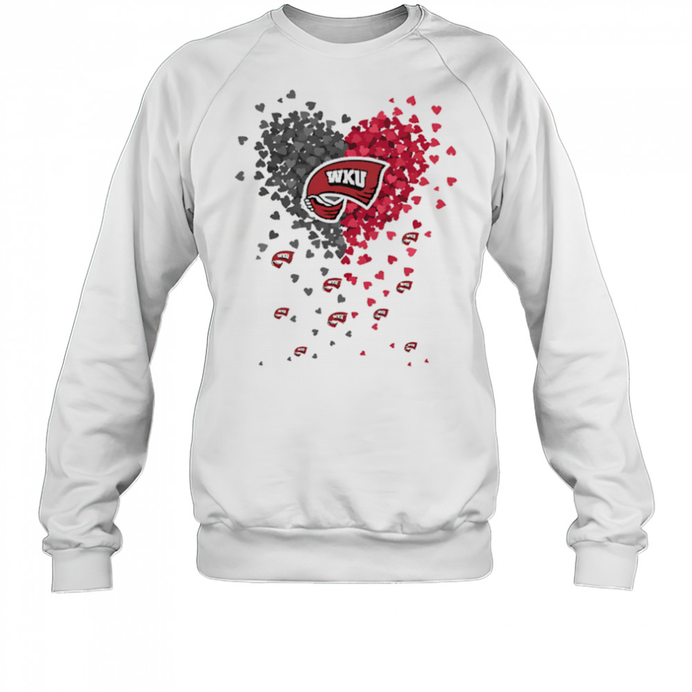 Western Kentucky hilltoppers heart explosion shirt Sweatshirt