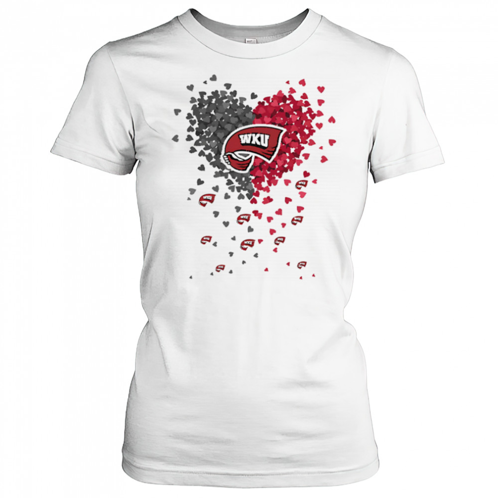 Western Kentucky hilltoppers heart explosion shirt Women's T-shirt