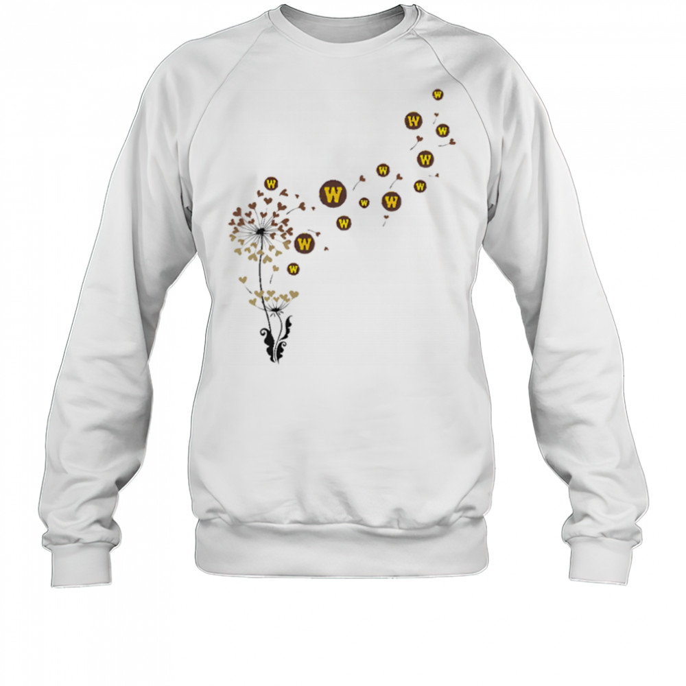 Western Michigan broncos heart dandelion shirt Sweatshirt