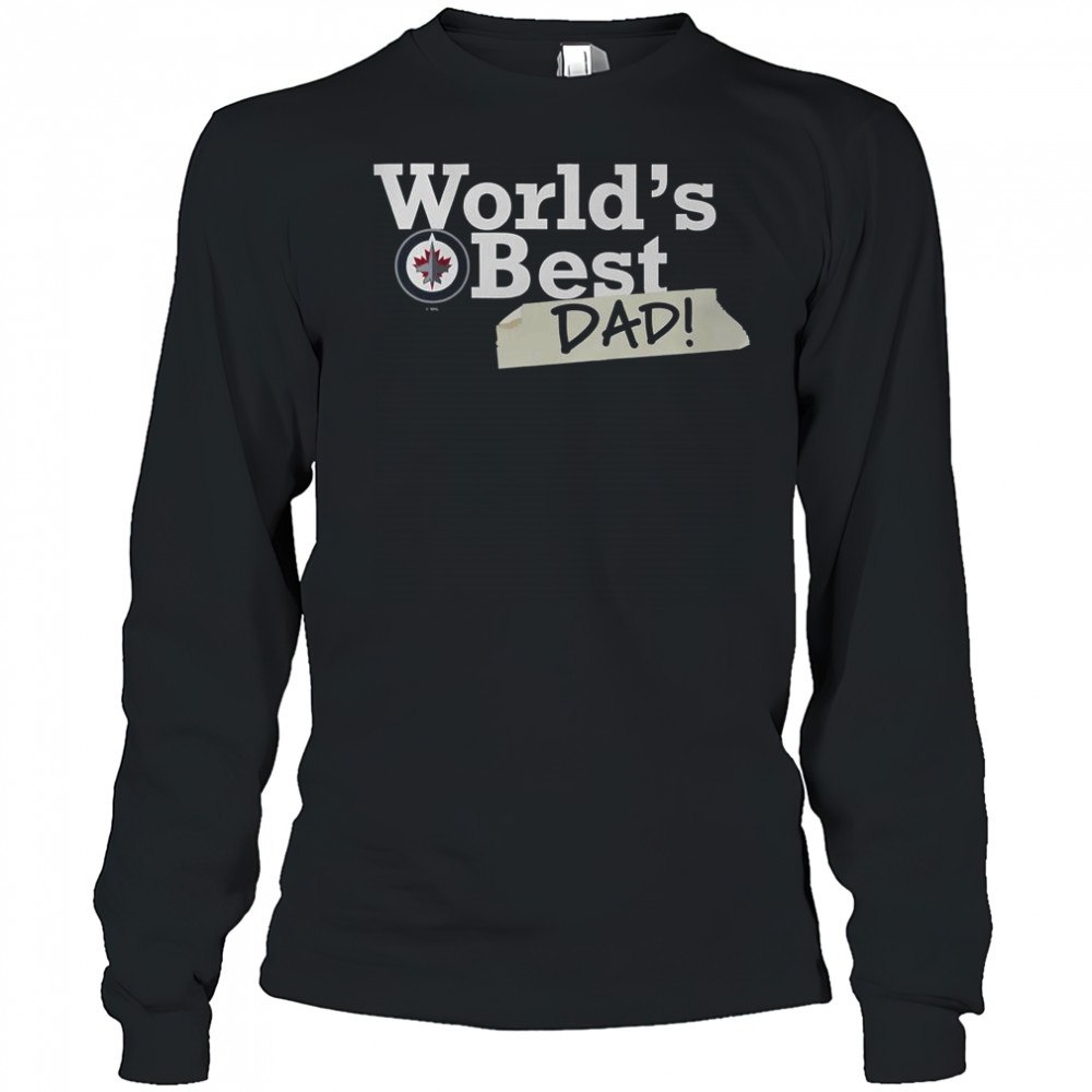 Winnipeg Jets World’s Best Dad T-Shirt Long Sleeved