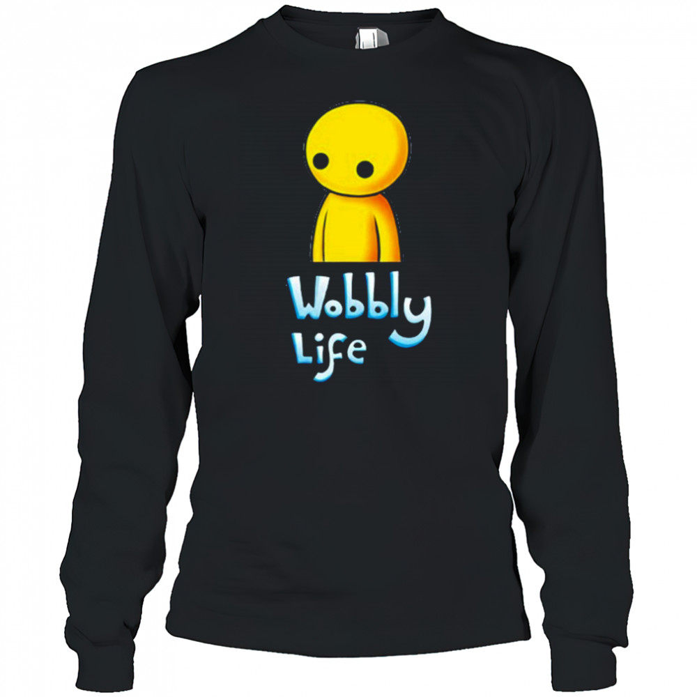 Wobbly Life Plain Wobbly Logo T-Shirt Long Sleeved