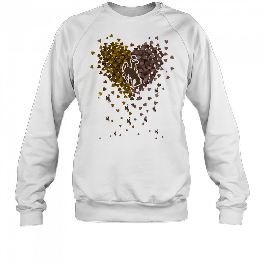 Wyoming Cowboys heart explosion shirt Sweatshirt