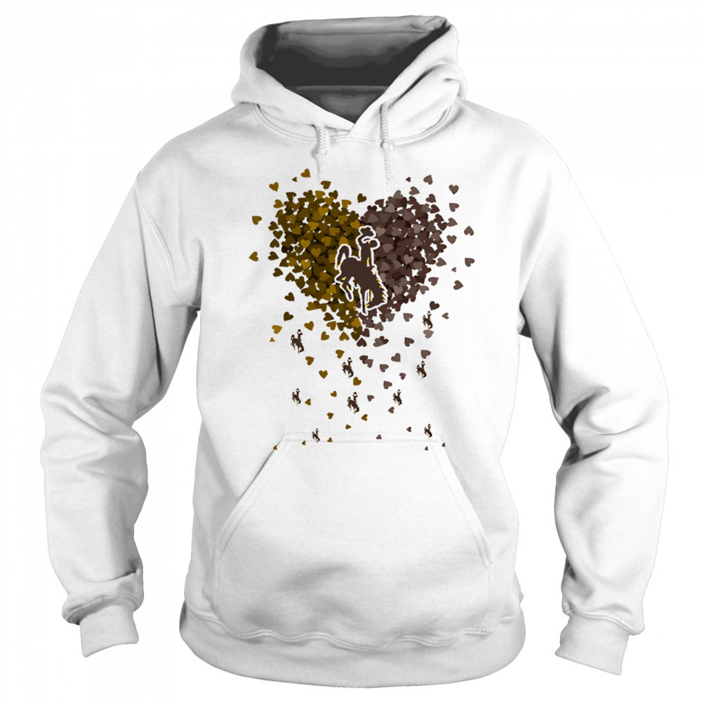 Wyoming Cowboys heart explosion shirt Sweatshirt