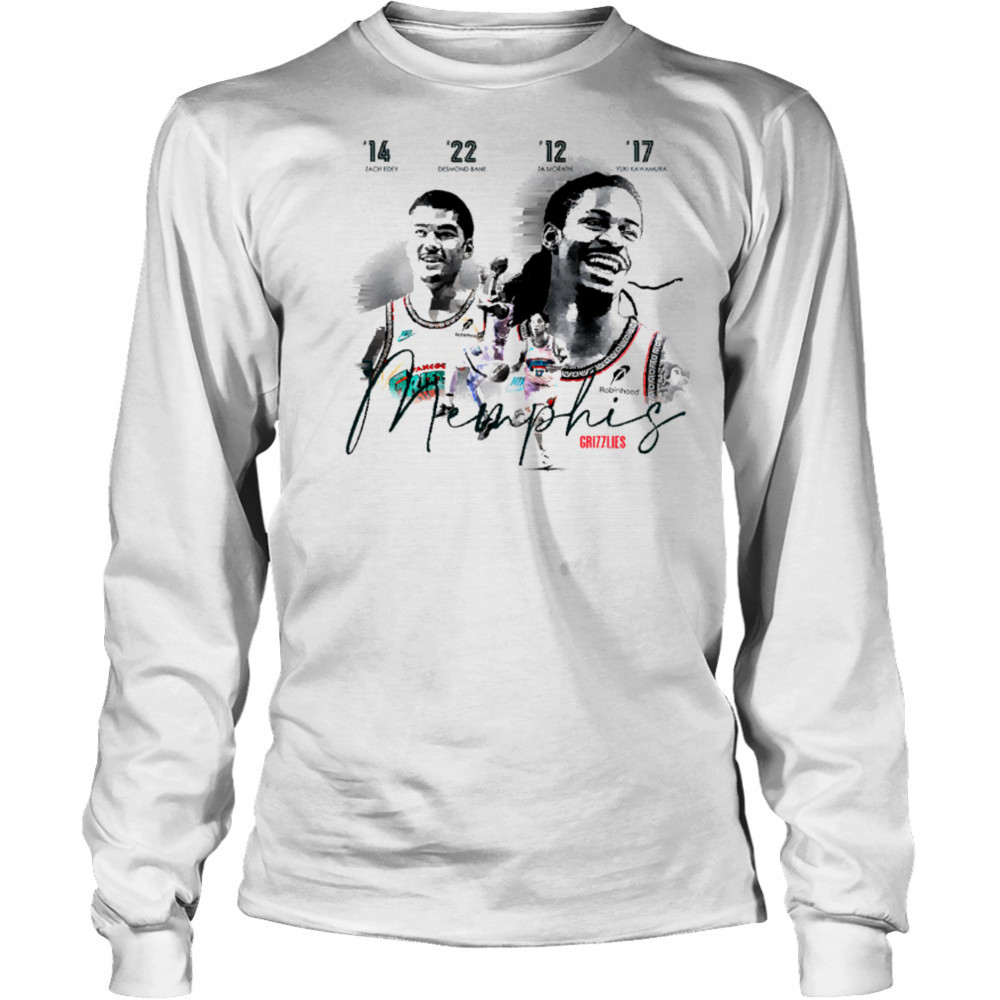 4 legendary players of the current Memphis Grizzlies team shirt Long Sleeved