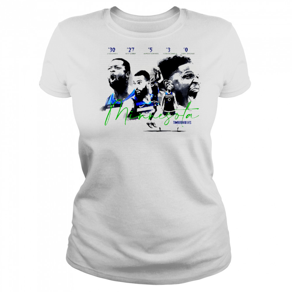 5 legendary players of the current Minnesota Timberwolves team shirt Women's T-shirt
