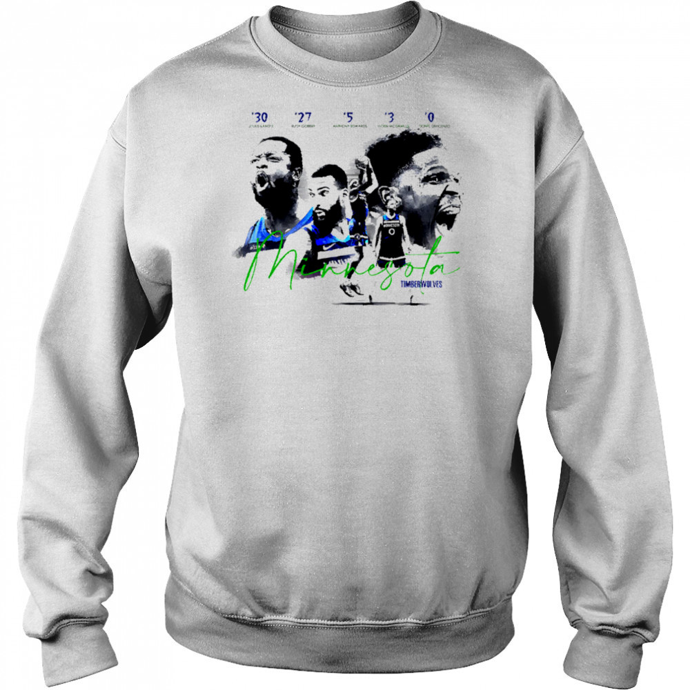 5 legendary players of the current Minnesota Timberwolves team shirt Hoodie