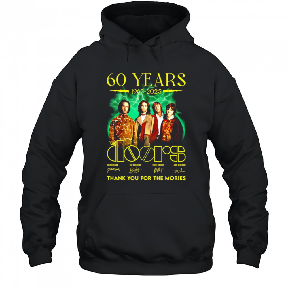 60 years 1963 2025 The Doors thank you for the memories shirt Hoodie
