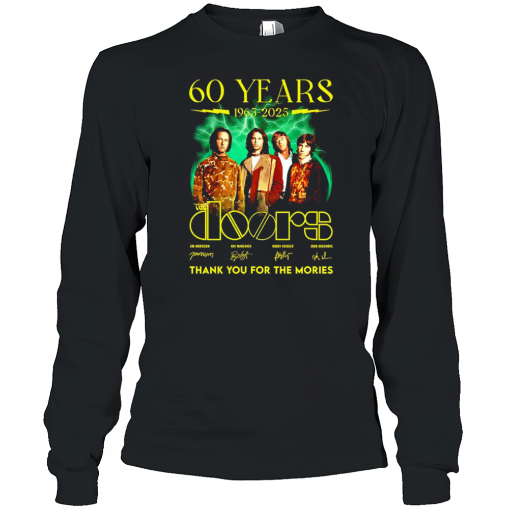 60 years 1963 2025 The Doors thank you for the memories shirt Long Sleeved
