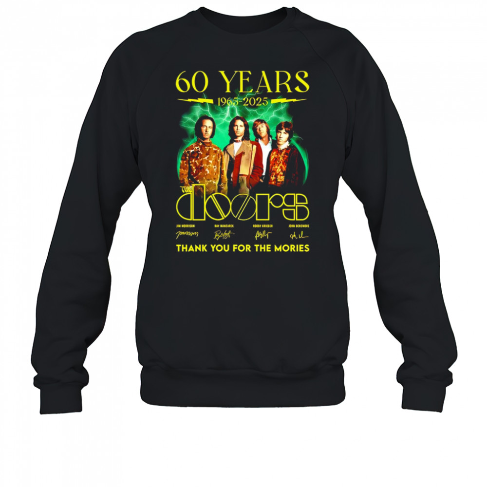 60 years 1963 2025 The Doors thank you for the memories shirt Sweatshirt