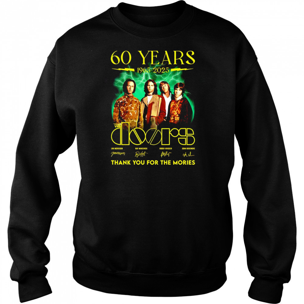 60 years 1963 2025 The Doors thank you for the memories shirt Hoodie