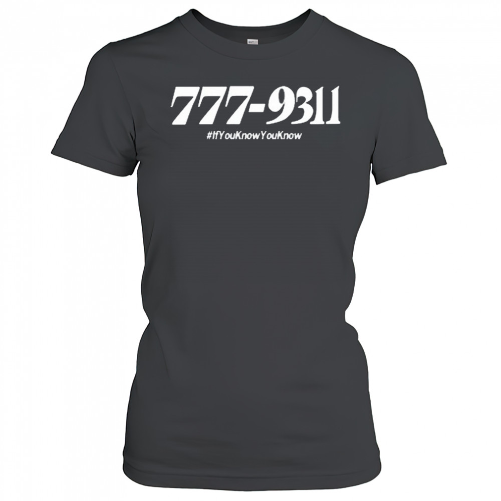 777 931 If You Know You Know 2025 t-shirt Women's T-shirt