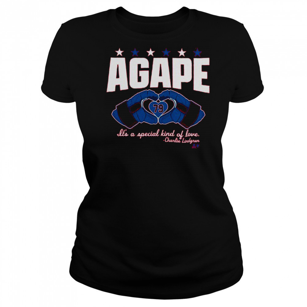 Agape Love Washington Hockey Charlie Lindgren Shirt Women's T-shirt