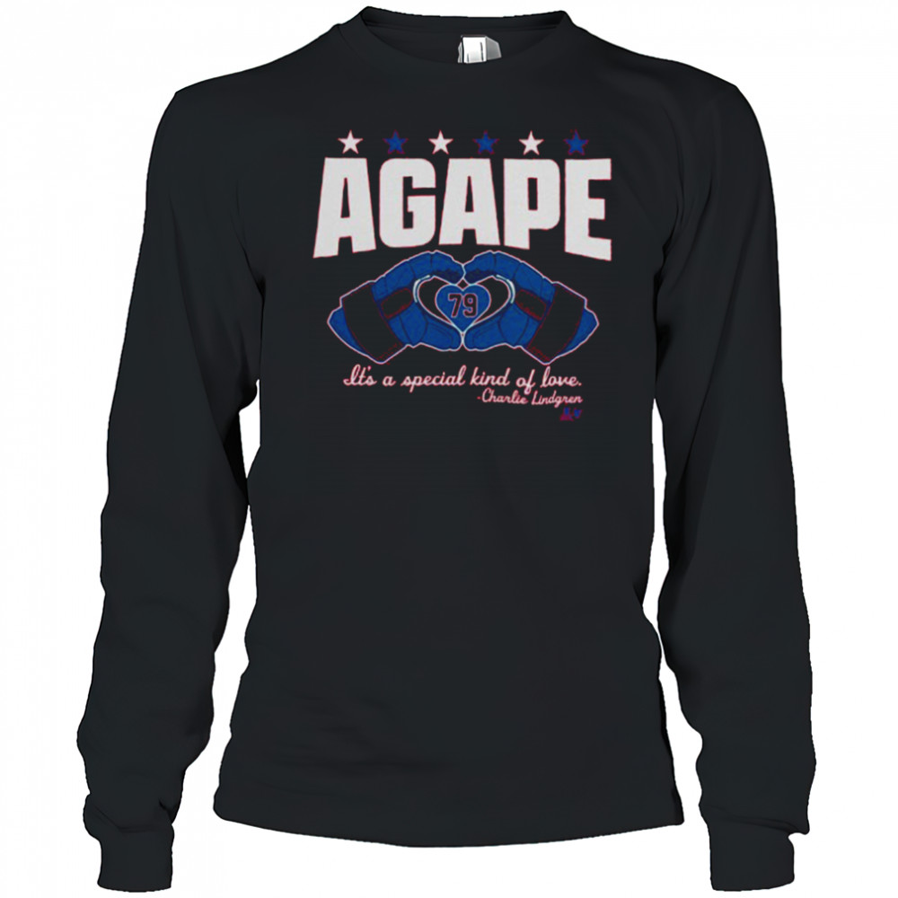 Agape Love Washington Hockey Charlie Lindgren Shirt Long Sleeved